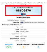 2023 PANINI PRIZM BRYCE YOUNG #301 VARIATION ROOKIE RC PANTHERS PSA 10 GEM MT 88609670