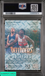 1997 FINEST DIKEMBE MUTOMBO #307 REFRACTOR 225 OF 289 HAWKS HOF PSA 9 MINT 133555810