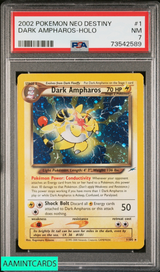 2002 POKEMON NEO DESTINY DARK AMPHAROS HOLO #1 PSA 7 NM 73542589