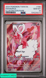 2024 POKEMON TWILIGHT MASQUERADE ENAMORUS #180 ILLUSTRATION RARE PSA 10 134229273