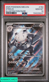 2025 POKEMON MEGA EVOLUTION STEELIX #150 ILLUSTRATION RARE PSA 10 134229247