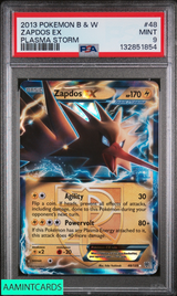 2013 POKEMON BLACK AND WHITE PLASMA STORM ZAPDOS EX #48 PSA 9 MINT 132851854