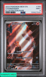 2023 POKEMON MEW EN 151 CHARMANDER #168 ILLUSTRATION RARE PSA 9 MINT 135627040
