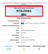 2023 ONE PIECE JPN PROMOS MONKEY D LUFFY#035 MEETUP EVENT PART PSA 10 GEM MT 97415561