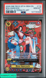 2026 ONE PIECE AZURE SEAS SEVEN BOA HANCOCK #112 SPECIAL ALTERNATE ART PSA 10 147735986
