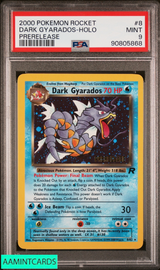 2000 POKEMON ROCKET DARK GYARADOS HOLO #8 PRERELEASE PSA 9 MINT 90805868