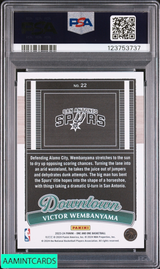 2023 PANINI ONE AND ONE DOWNTOWN VICTOR WEMBANYAMA #22 ROOKIE RC PSA 10 GEM MT 123753737