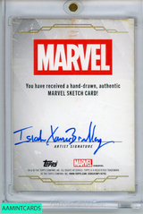 2025 MARVEL TOPPS CHROME IRON MAN SKETCH CARD SIGHNED BY ISIAH XAVIER BRADLEY 999997751456