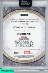 2025 TOPPS MARVEL CHROME IRONHEART#MPDT SIGNED DOMINIQUE THORNE BLK REF 2 OF 10 999918386406