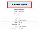 2023-24 IMMACULATE ZLATAN IBRAHIMOVIC#SS ZI EXCELLENCE AUTO 15 OF 20 999914207410