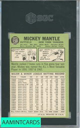 1967 TOPPS MICKEY MANTLE #150 SGC 3 3120537