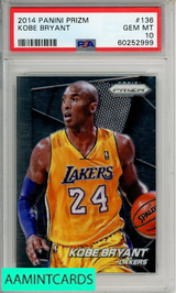 2014 PANINI PRIZM KOBE BRYANT #136 PSA 10 GEM MT 60252999