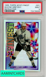 1995 TOPPS MYSTERY FINEST WAYNE GRETZKY #M1 REFRACTOR PSA 9 MINT 72476608
