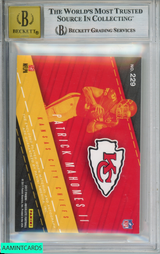 2017 ABSOLUTE ROOKIE PREMIERE JERSEY AUTO PATRICK MAHOMES #229 OF 149 BGS 9 AU10 0017308080