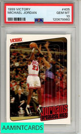 1999 UPPER DECK VICTORY MICHAEL JORDAN #405 PSA 10 GEM MT 120679960