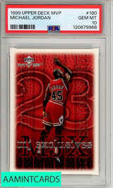 1999 UPPER DECK MVP MICHAEL JORDAN #180 PSA 10 GEM MT 120679968