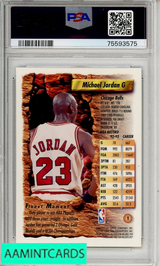 1993 FINEST MICHAEL JORDAN #1 PSA 7 NM 75593575