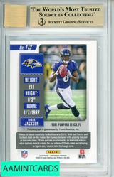 2018 PANINI CONTENDERS LAMAR JACKSON #112B BGS 9.5 AUTO 10 RC 0011300485