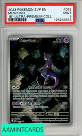 2023 POKEMON SVP EN-SV BSP MEWTWO #052 151 ULTRA-PREMIUM COLL PSA 9 MINT 126233833