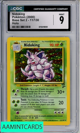 2000 POKEMON BASE SET 2 NIDOKING HOLO #11 CGC 9 6115419059