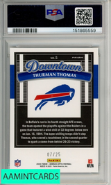 2025 PANINI DON OPTIC DOWNTOWN LEGEND THURMAN THOMAS #5 BLK PANDORA PSA 10 151865559