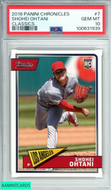 2018 PANINI CHRONICLES CLASSICS SHOHEI OHTANI #7 CLASSICS ROOKIE PSA 10 GEM MT 100631939