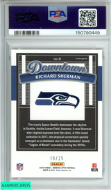 2025 DONRUSS OPTIC RICHARD SHERMAN #4 DWTN LGNDS-BLK PANDORA OF 25 PSA 10 GEM MT 150790449