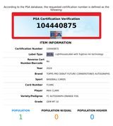 2024 TOPPS PRO DEBUT MAX CLARK #FCAMC FC AU-ORANGE FOIL OF 25 RC PSA 10 GEM MT 104440875