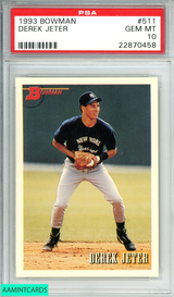 1993 BOWMAN DEREK JETER #511 PSA 10 GEM MT 22870458