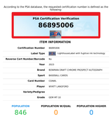 2023 BOWMAN DRAFT WYATT LANGFORD#CDAWL CHROME PROS AUTO RC PSA 10 GEM MT 86895006