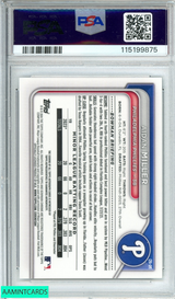 2024 BOWMAN AIDAN MILLER #CPAAMI CHROME PROSPECT AUTO RC PSA 10 GEM MT 115199875