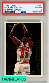 1995 TOPPS SHOW STOPPERS MICHAEL JORDAN #SS1 SHOW STOPPERS PSA 8 NM-MT 135706007