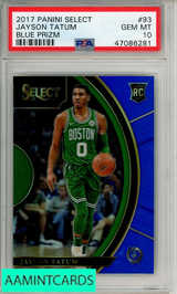 2017 PANINI SELECT JAYSON TATUM #93 BLUE PRIZM PSA 10 GEM MT RC 47086281