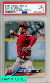 2018 TOPPS UPDATE SHOHEI OHTANI #US1 PSA 9 MINT  RC 66596521
