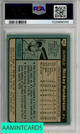 1980 TOPPS RICKEY HENDERSON #482 PSA 7 NM  RC 122868096