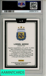 2024-25 PANINI OBSIDIAN BLACK COLOR BLAST LIONEL MESSI #8 PSA 10 GEM MT 149641912