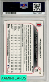 2022 TOPPS CHROME SAPPHIRE EDITION JARREN DURAN #187 ORANGE PSA 9 MINT  RC 96872213