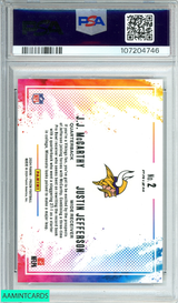 2024 PANINI PRIZM COLOR BLAST DUALS MCCARTHY JEFFERSON #2 RC PSA 10 GEM MT 107204746