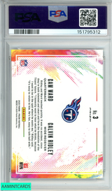 2025 PANINI PRIZM COLOR BLAST DUALS WARD RIDLEY#3 COLOR BLAST DUOS PSA 10 GEM MT 151795312