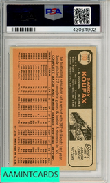 1966 TOPPS SANDY KOUFAX #100 PSA AUTOGRAPH AUTHENTIC 43064902