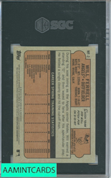 2015 TOPPS ARCHIVES WILL FERRELL #WF-3 SGC 10 5240561