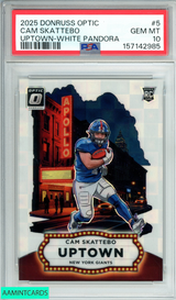 2025 PANINI DONRUSS OPTIC CAM SKATTEBO#5 UPTOWN-WHITE PANDORA RC OF 25 PSA 10 157142985