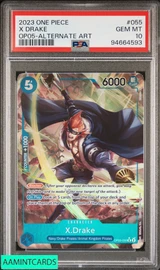 2023 ONE PIECE OP05-AWAKENING OF THE NEW ERA X DRAKE #055 ALTERNATE ART PSA 10 94664593