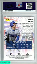 2025 TOPPS CHROME POWER PLAYERS SHOHEI OHTANI #PP25 PSA 10 GEM MT 151666728