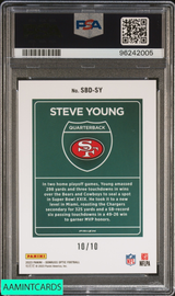 2023 DONRUSS OPTIC SUPER BOWL DOWNTOWN STEVE YOUNG #SBDSY GOLD 10 OF 10 PSA 10 96242005
