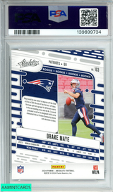 2024 PANINI ABSOLUTE DRAKE MAYE #103 NE PATRIOTS RC PSA 10 GEM MT 139699734