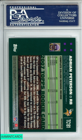 2007 TOPPS CHROME ADRIAN PETERSON #TC181 REFRACTOR ROOKIE PSA 8 NM-MT 23769739
