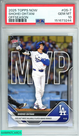 2025 TOPPS NOW OFFSEASON SHOHEI OHTANI #OS-7 LOS ANGELES DODGERS PSA 10 GEM MT 151673244