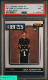 2023 PANINI INSTANT DRAFT NIGHT VICTOR WEMBANYAMA #DN1 ROOKIE RC PSA 9 MINT 82227544