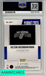 2023 PANINI INSTANT DRAFT NIGHT VICTOR WEMBANYAMA #DN1 PSA 10 RC 80516785